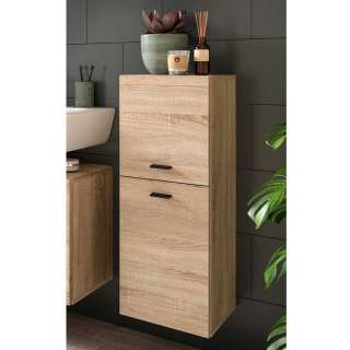 Badezimmerschrank Badschrank in Sonoma-Eiche mit Drehtüren