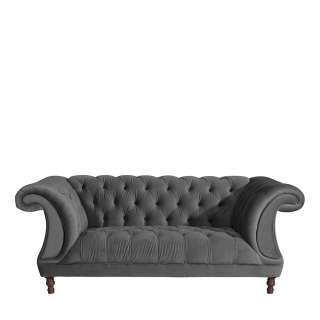 Barockes Zweisitzer Sofa aus Samtvelours 200 cm breit - 100 cm tief