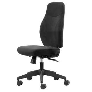 Bürostuhl mit hoher Lehne und höhenverstellbarem Sitz Schwarz