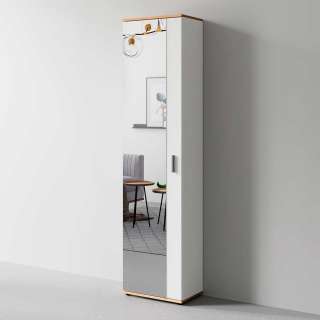 Dielenschrank mit Spiegel in modernem Design 196 cm hoch