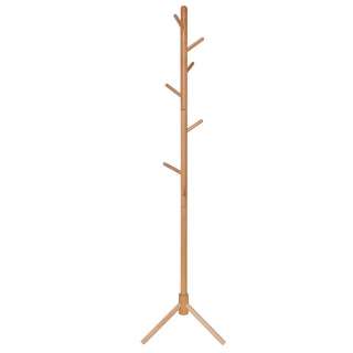 Holzgarderobe Buche in modernem Design 8 Kleiderhaken