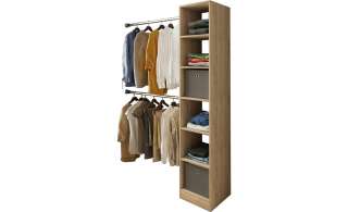 Kompaktgarderobe ¦ holzfarben ¦ Maße (cm): B: 38 H: 194 Garderoben & Kleiderstangen > Garderoben - Höffner