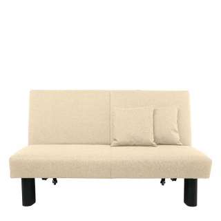 Made in Germany Schlafcouch in Beige Untergestell aus Metall