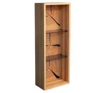 Massivholzregal Wildeiche in modernem Design 94 cm hoch