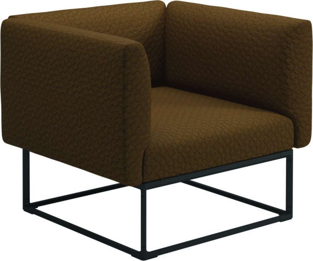 Gloster - Maya Lounge Sessel - wave russet - gestell meteor - outdoor
