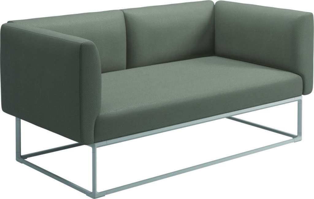 Gloster - Maya Loungesofa - dot nimbus - gestell white - outdoor