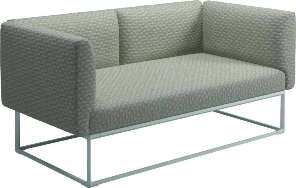 Gloster - Maya Loungesofa - wave buff - gestell white - outdoor