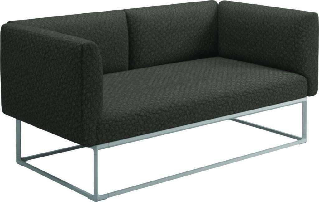 Gloster - Maya Loungesofa - wave quarry - gestell white - outdoor