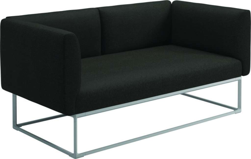 Gloster - Maya Loungesofa - ravel sable - gestell white - outdoor