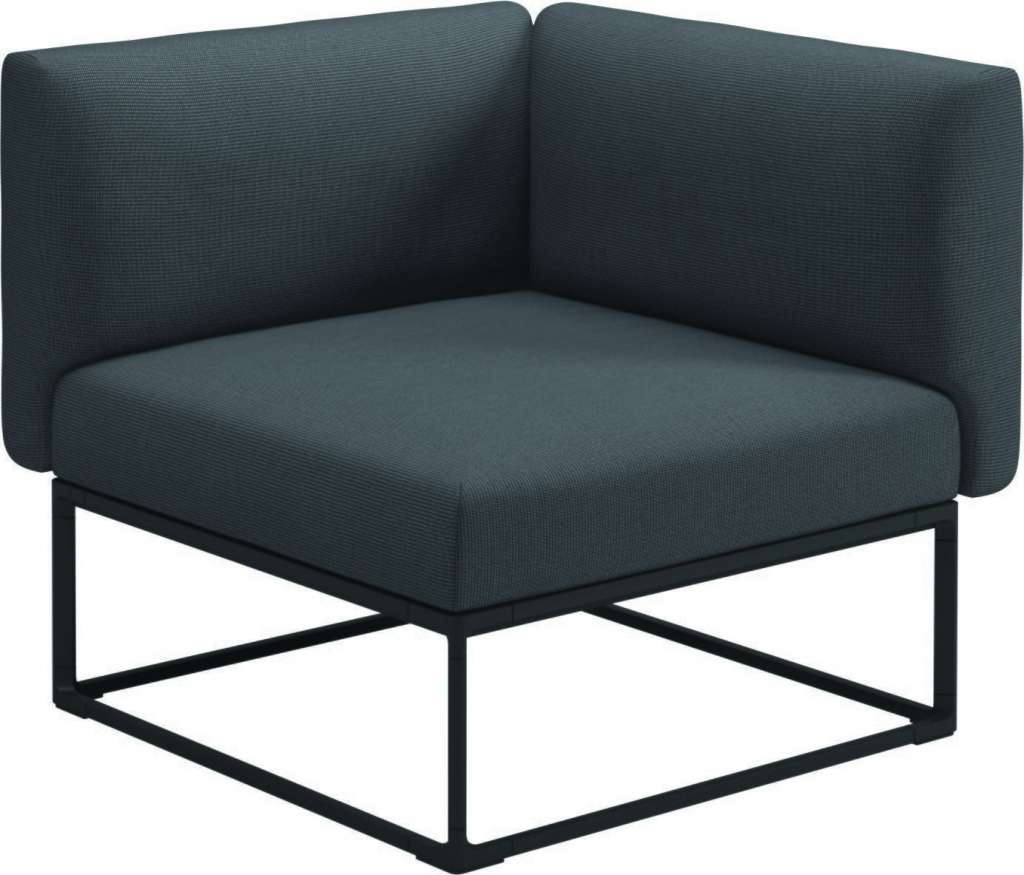 Gloster - Maya 86 x 86 Eckmodul  - anthracite - gestell meteor - outdoor