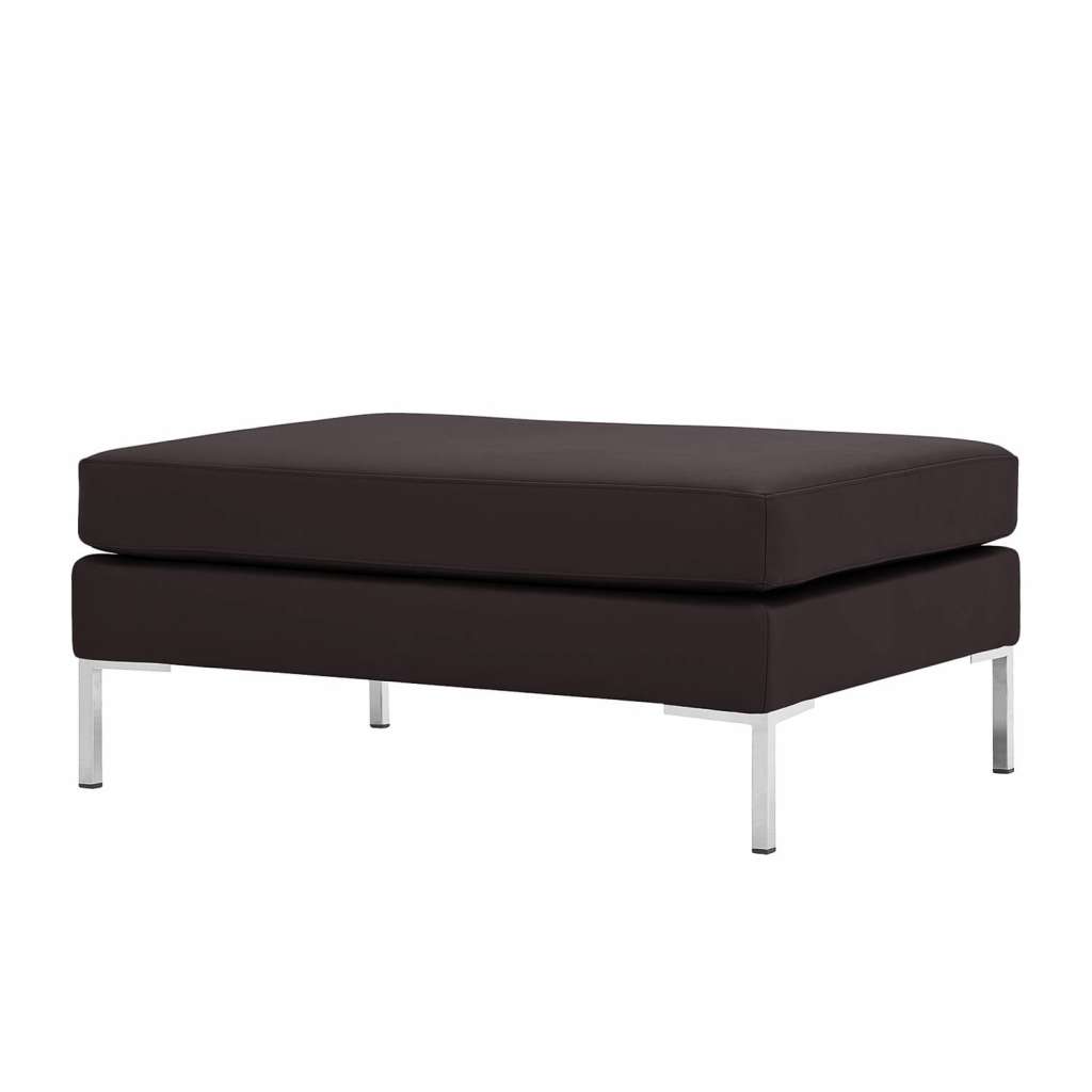home24 Polsterhocker Portobello Echtleder