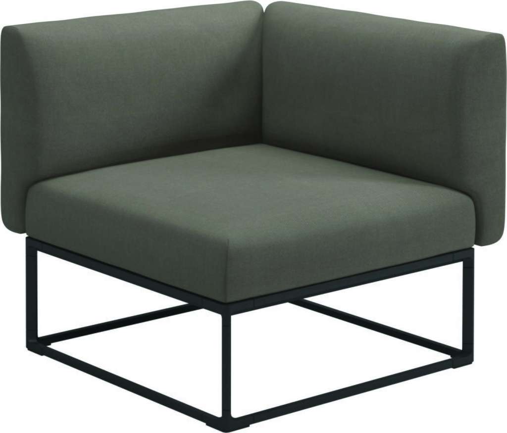 Gloster - Maya 86 x 86 Eckmodul  - fife vesterhav sand - gestell meteor - outdoor