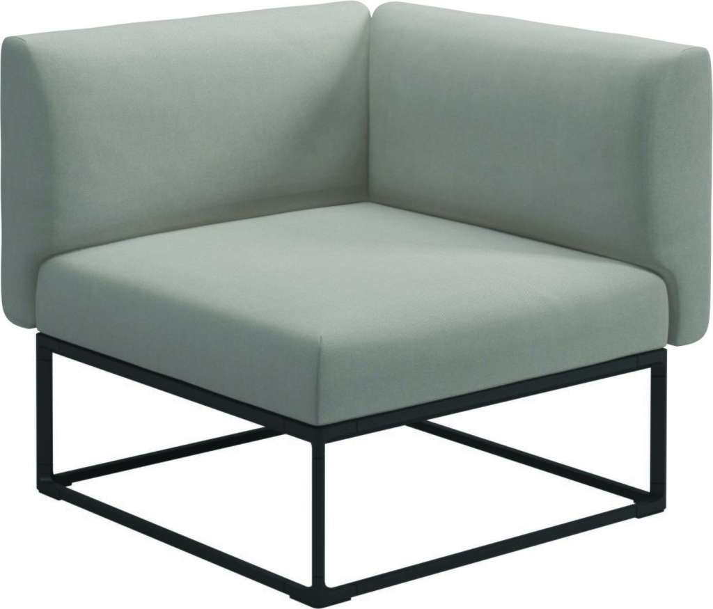 Gloster - Maya 86 x 86 Eckmodul  - fife bone - gestell meteor - outdoor