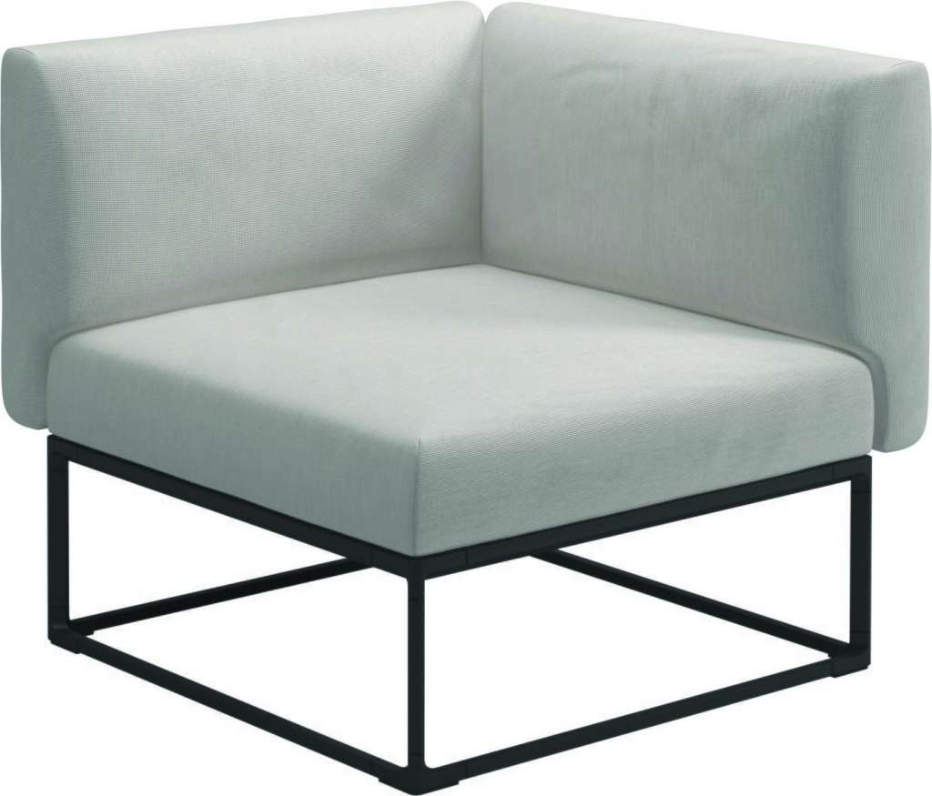 Gloster - Maya 86 x 86 Eckmodul  - elite frost - gestell meteor - outdoor