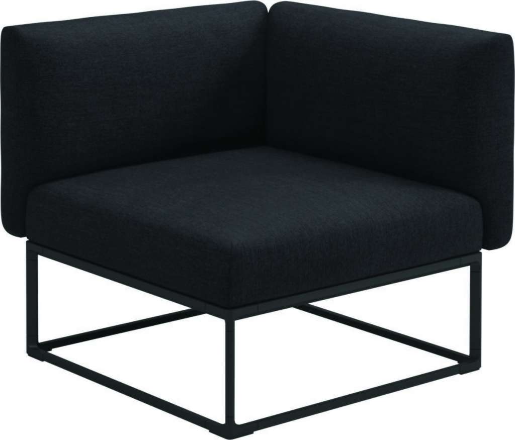 Gloster - Maya 86 x 86 Eckmodul  - fife nightshade - gestell meteor - outdoor