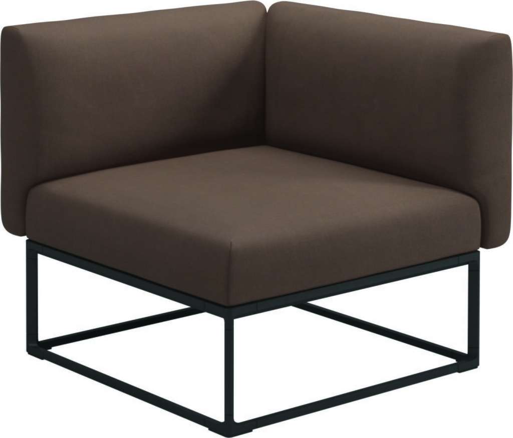 Gloster - Maya 86 x 86 Eckmodul  - fife salmon - gestell meteor - outdoor
