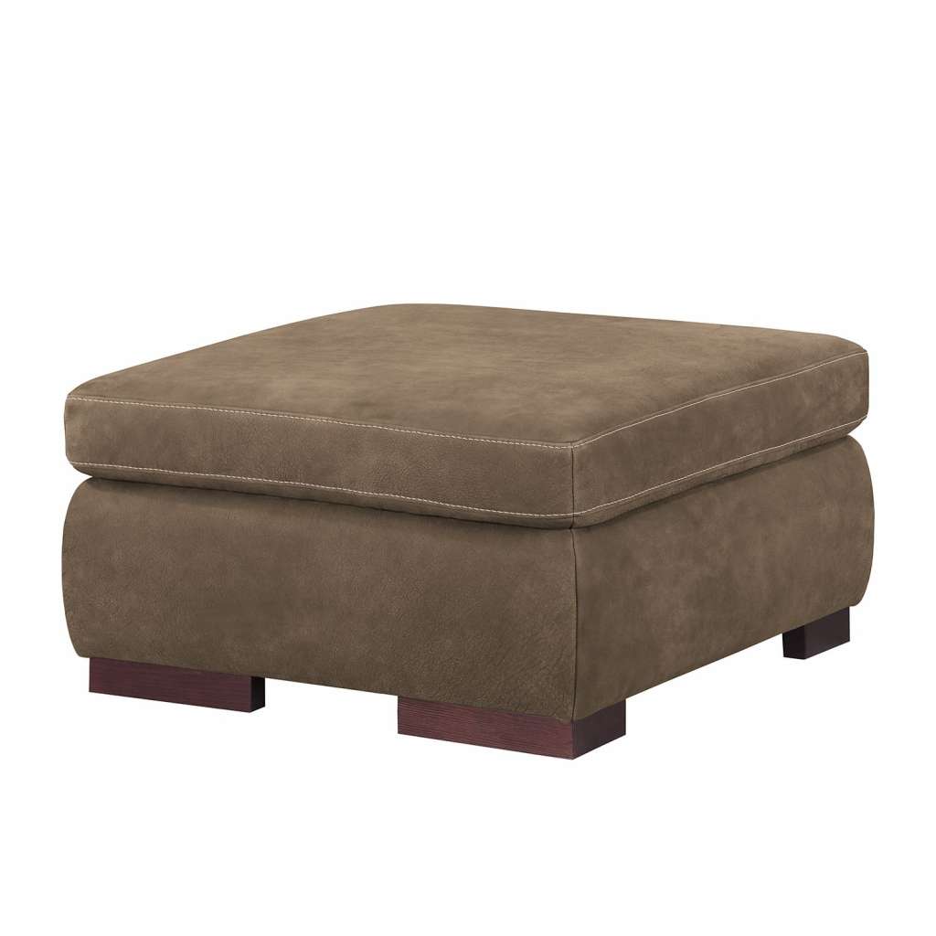 home24 Polsterhocker Maine Echtleder