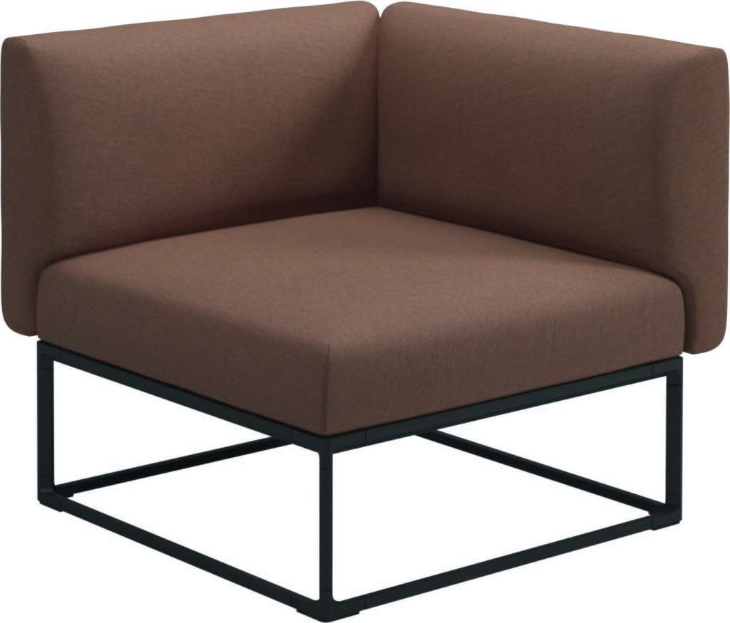 Gloster - Maya 86 x 86 Eckmodul  - tuck cider - gestell meteor - outdoor