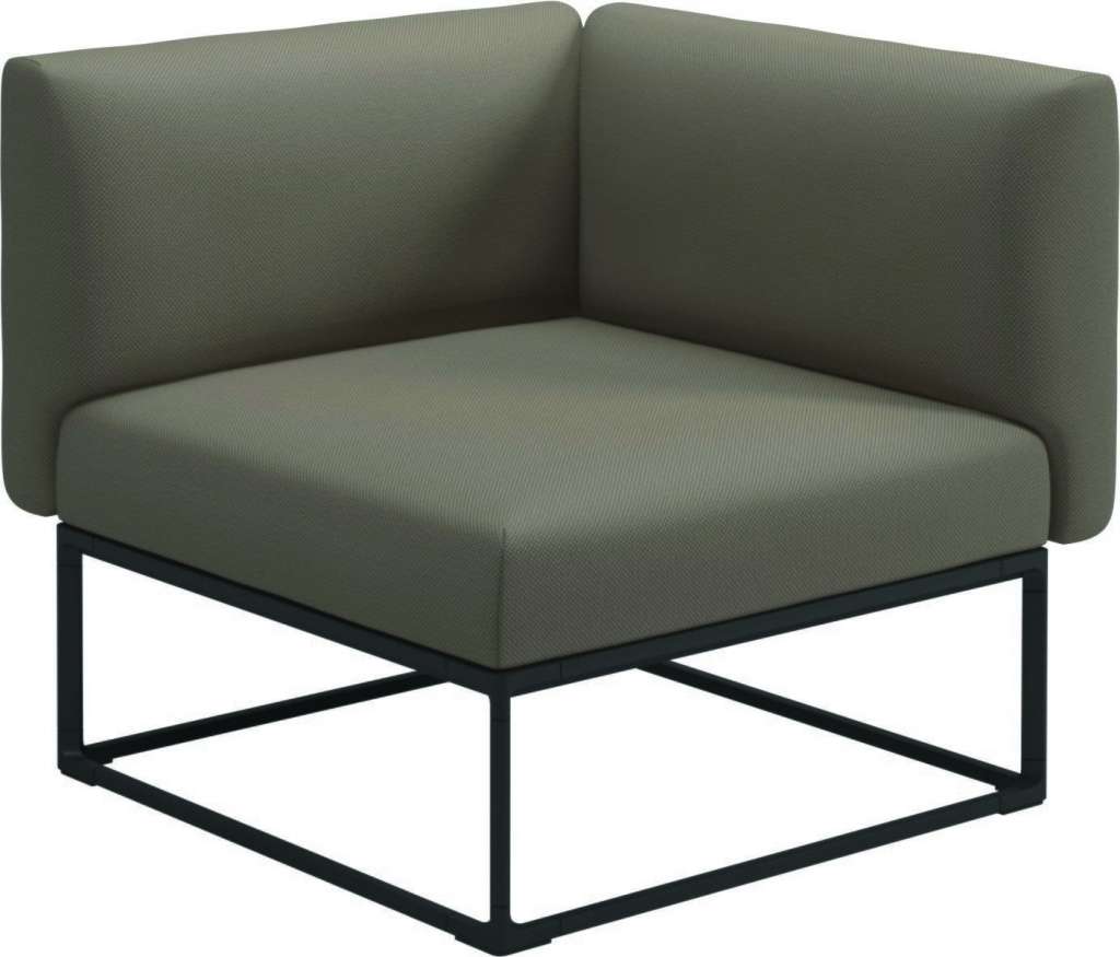 Gloster - Maya 86 x 86 Eckmodul  - ravel dune - gestell meteor - outdoor