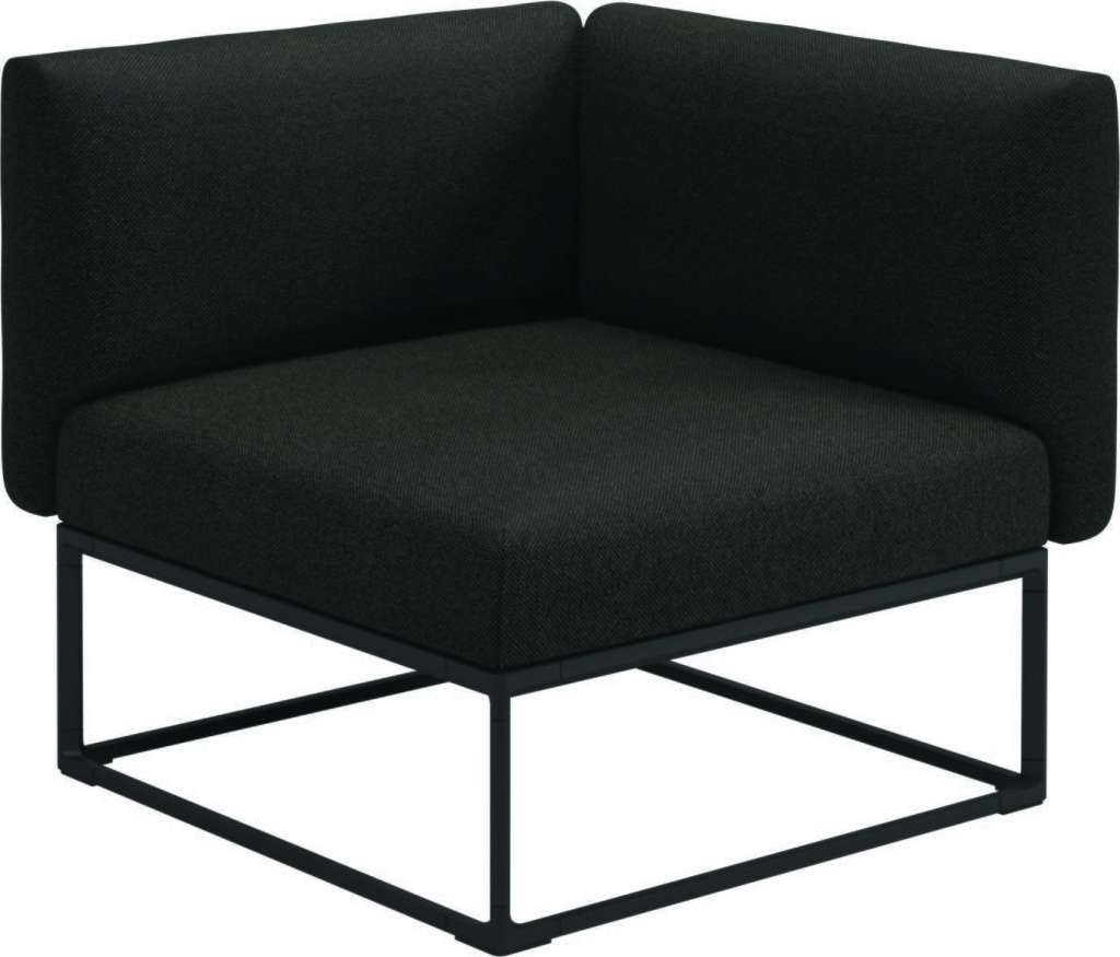 Gloster - Maya 86 x 86 Eckmodul  - ravel sable - gestell meteor - outdoor