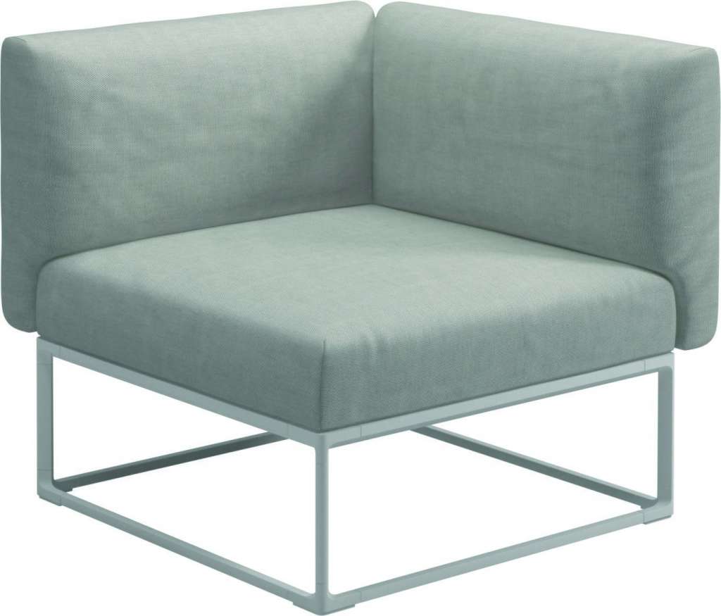Gloster - Maya 86 x 86 Eckmodul  - seagull - gestell white - outdoor