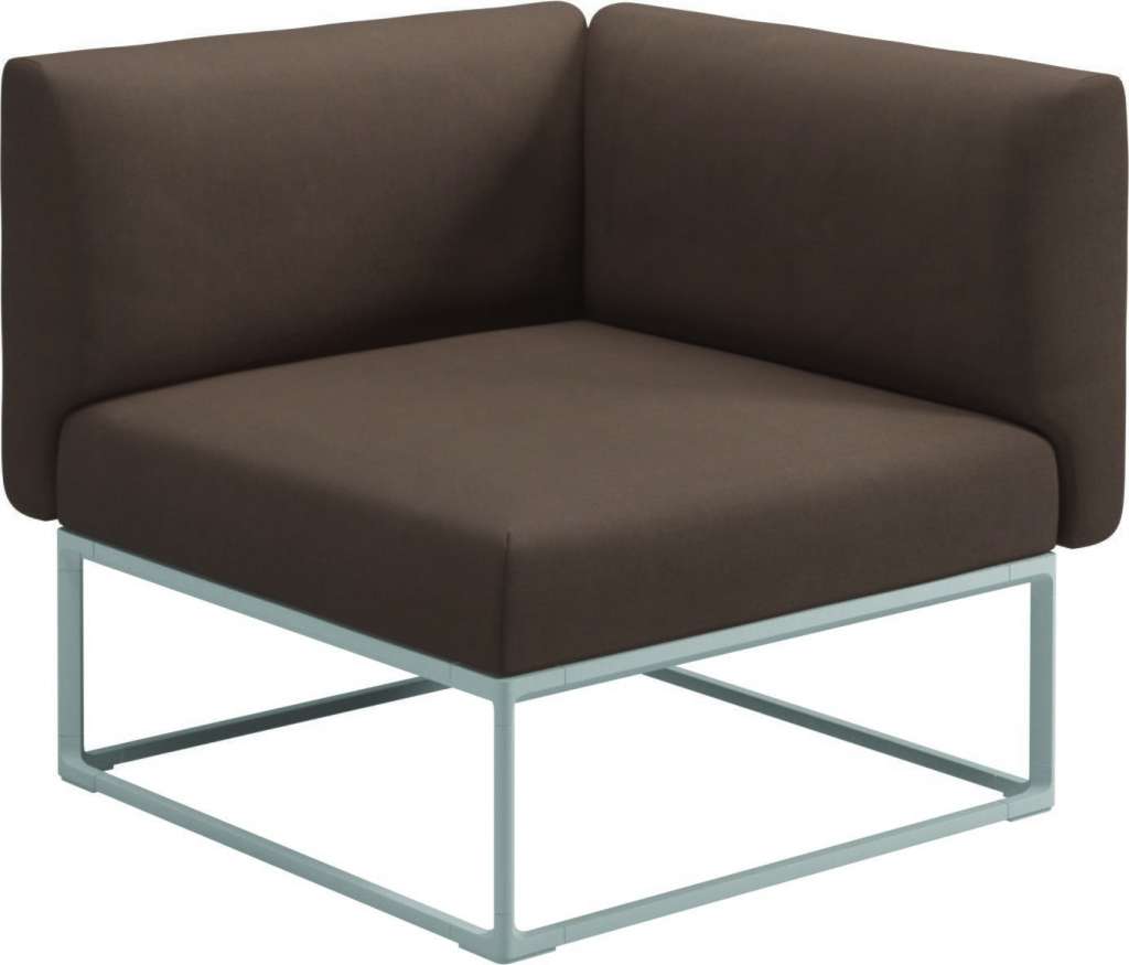Gloster - Maya 86 x 86 Eckmodul  - fife salmon - gestell white - outdoor