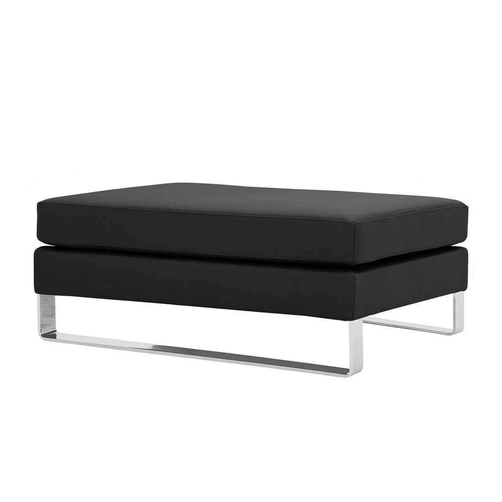 home24 Polsterhocker Portobello Echtleder