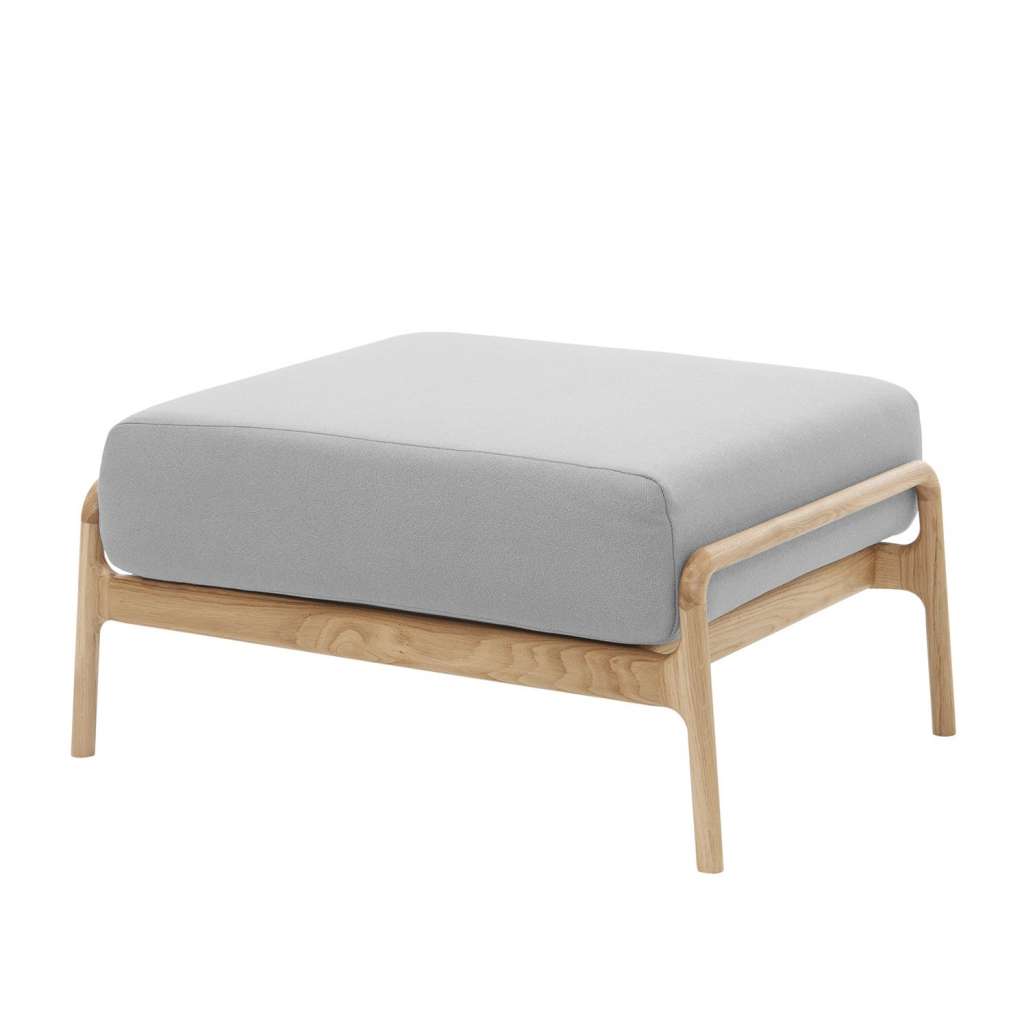 home24 Polsterhocker Fawn Webstoff