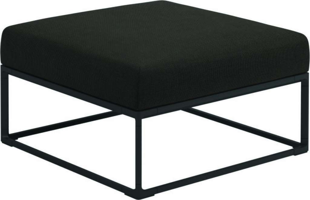 Gloster - Maya Ottomane - fife granite - gestell meteor - outdoor