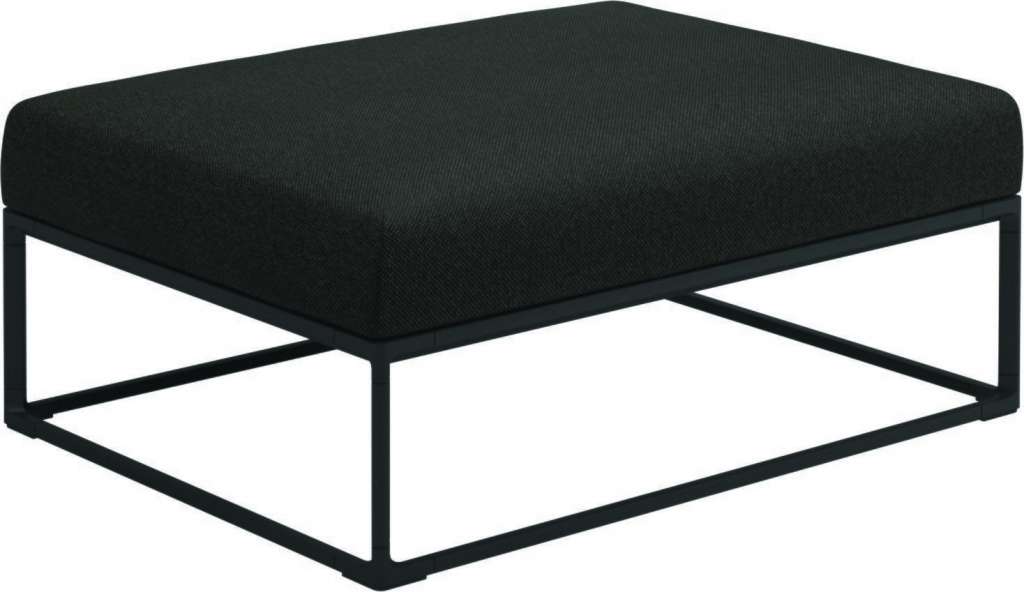 Gloster - Maya Ottomane - ravel sable - gestell meteor - 100 x 75 cm - outdoor
