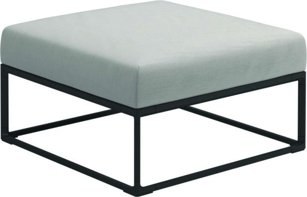 Gloster - Maya Ottomane - elite frost - gestell meteor - outdoor