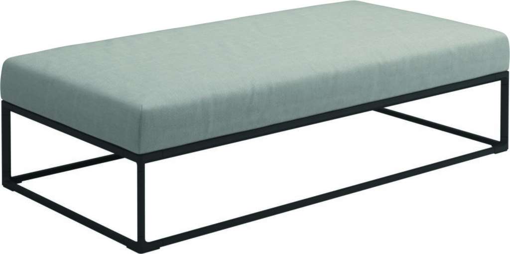 Gloster - Maya Ottomane - seagull - gestell meteor - 150 x 75 cm - outdoor