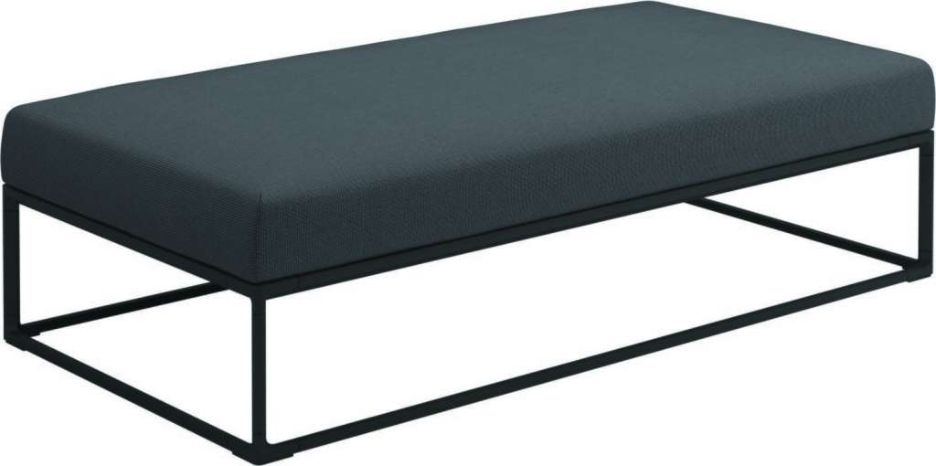Gloster - Maya Ottomane - anthracite - gestell meteor - 150 x 75 cm - outdoor