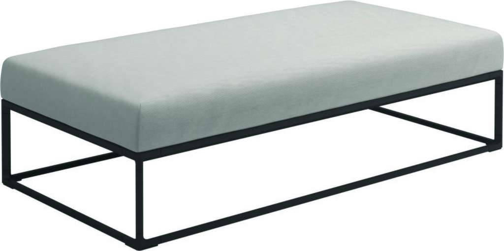 Gloster - Maya Ottomane - elite frost - gestell meteor - 150 x 75 cm - outdoor