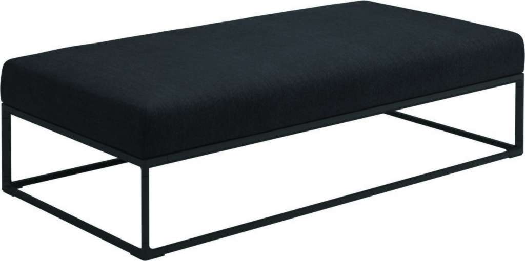 Gloster - Maya Ottomane - fife nightshade - gestell meteor - 150 x 75 cm - outdoor