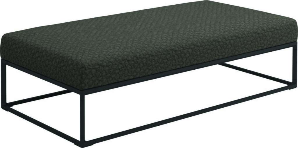 Gloster - Maya Ottomane - wave quarry - gestell meteor - 150 x 75 cm - outdoor