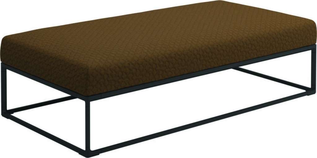 Gloster - Maya Ottomane - wave russet - gestell meteor - 150 x 75 cm - outdoor