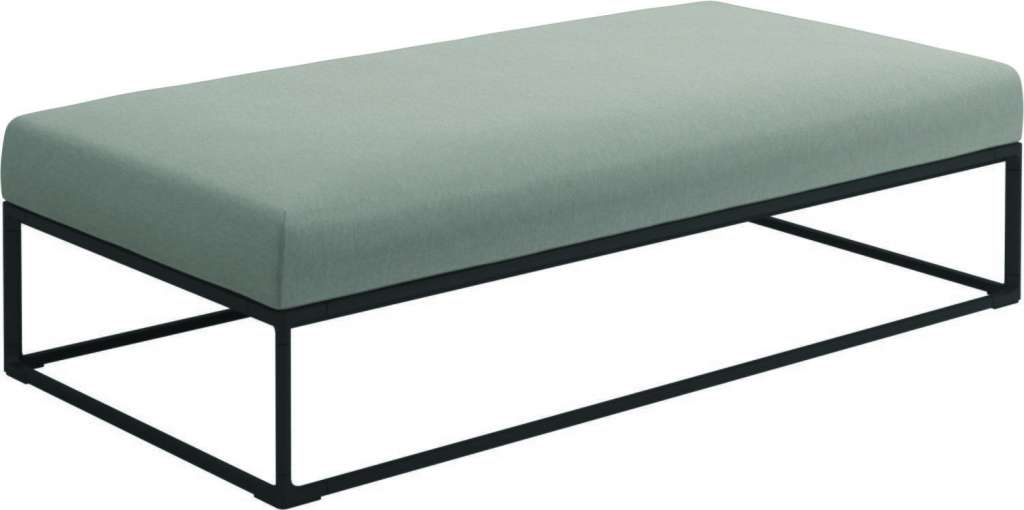 Gloster - Maya Ottomane - tuck malt - gestell meteor - 150 x 75 cm - outdoor