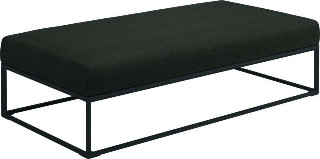 Gloster - Maya Ottomane - tuck sable - gestell meteor - 150 x 75 cm - outdoor