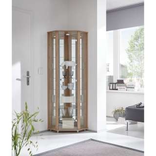 home24 Eckvitrine Amalia (inkl. Beleuchtung)