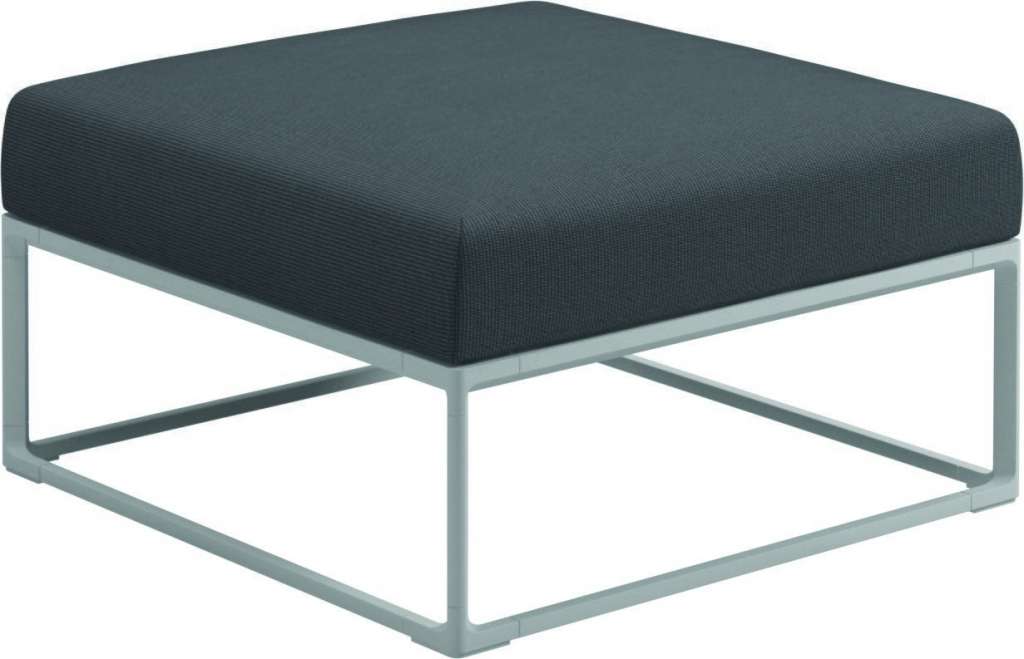Gloster - Maya Ottomane - anthracite - gestell white - outdoor