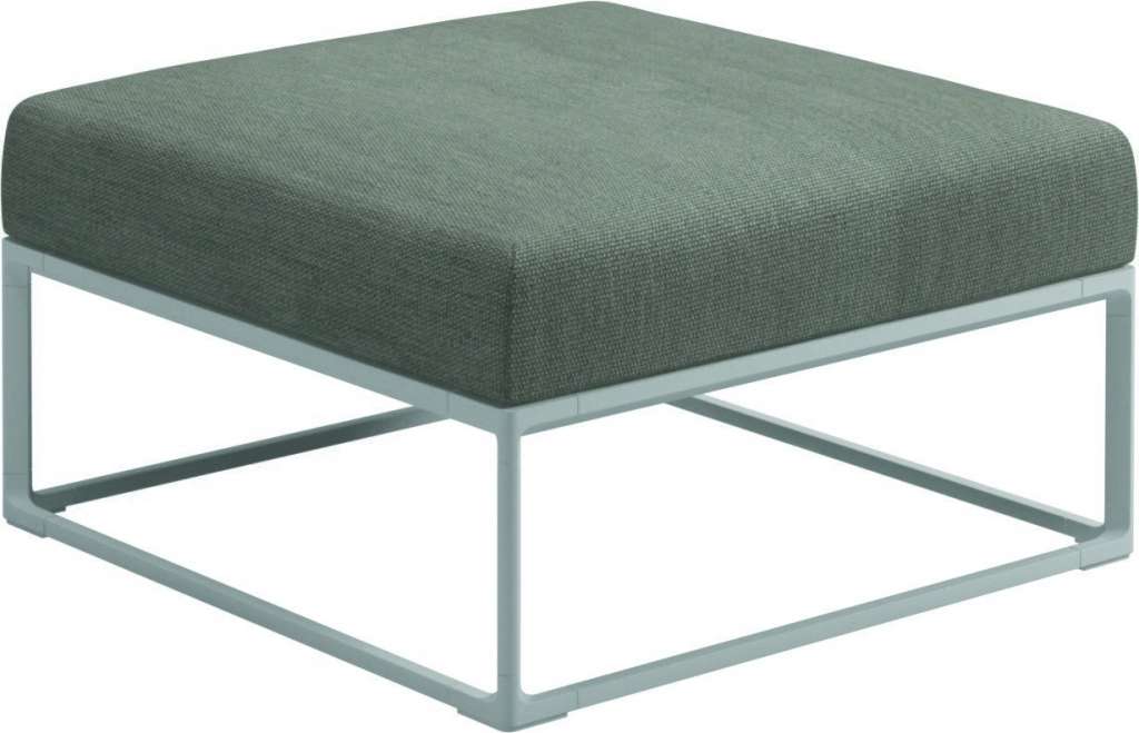 Gloster - Maya Ottomane - mez granite - gestell white - outdoor