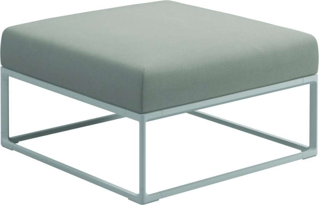 Gloster - Maya Ottomane - fife bone - gestell white - outdoor