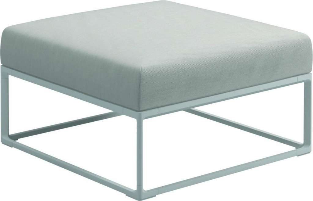 Gloster - Maya Ottomane - elite frost - gestell white - outdoor