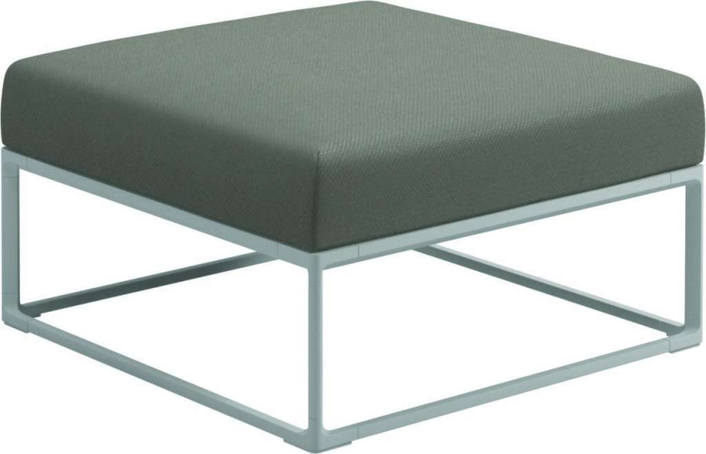 Gloster - Maya Ottomane - dot nimbus - gestell white - outdoor
