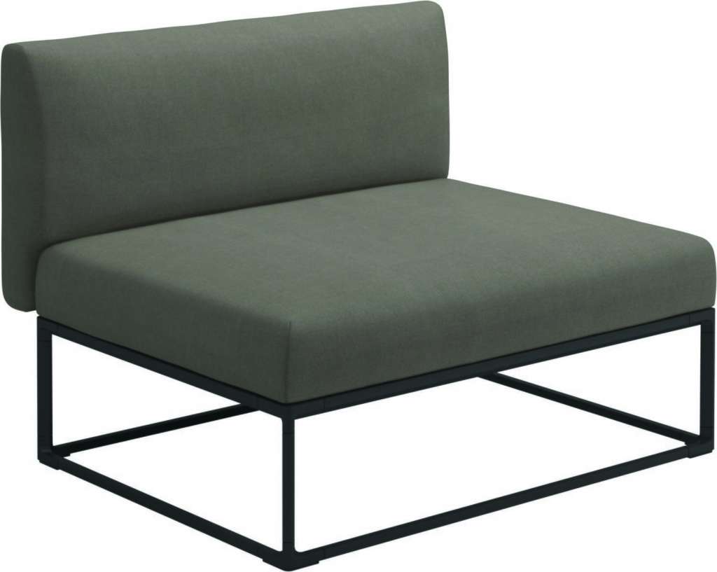 Gloster - Maya 100 x 86 Mittelmodul - fife vesterhav sand - gestell meteor - outdoor