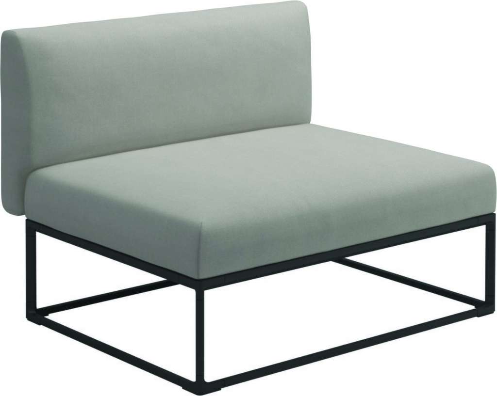 Gloster - Maya 100 x 86 Mittelmodul - fife bone - gestell meteor - outdoor