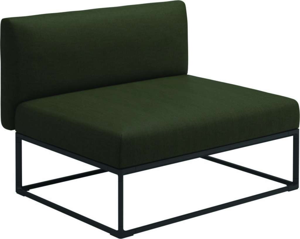 Gloster - Maya 100 x 86 Mittelmodul - fife olive - gestell meteor - outdoor