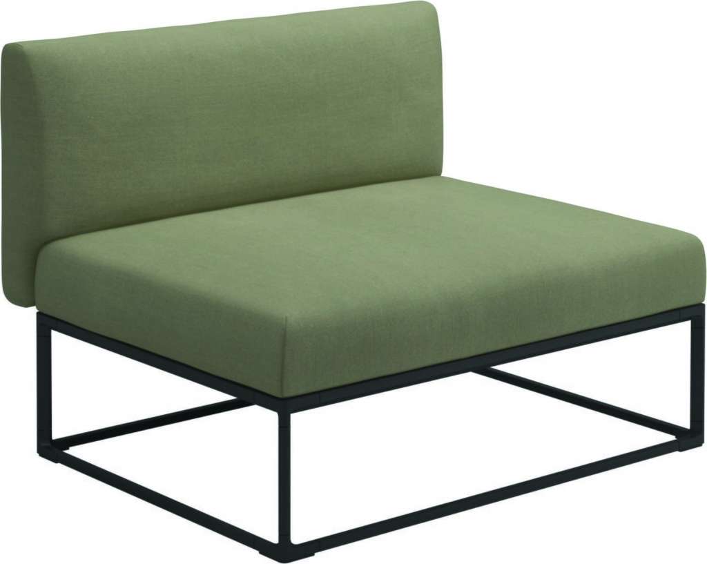 Gloster - Maya 100 x 86 Mittelmodul - fife silky green - gestell meteor - outdoor