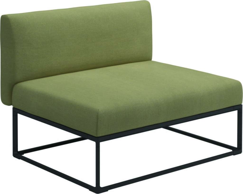Gloster - Maya 100 x 86 Mittelmodul - fife quince yellow - gestell meteor - outdoor